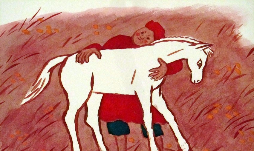 Conte mongol - cheval blanc de Suho