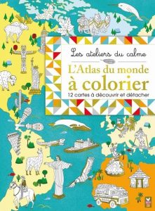 atlas du monde à colorier