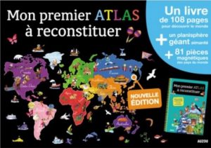 coffret Auzou : puzzle et atlas pour enfants