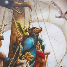 L’île au trésor de Robert Louis Stevenson, illustré par Etienne Friess – Albin Michel