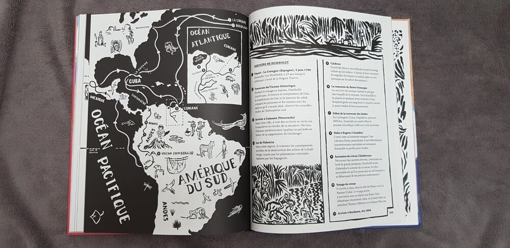 Le monde en 11 voyages extraordinaires d'Isabel Minhós Martins (texte) et Bernardo P. Carvalho (illustrations) - Helvetiq