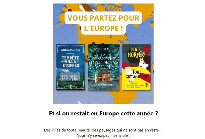 concours romans Tour du Monde - Europe