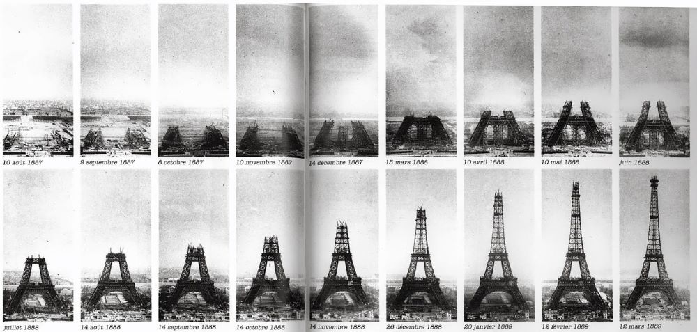 Tour Eiffel : étapes de construction