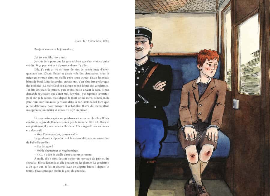 L'évadé de Belle-Ile de Philippe Nessmann, illustré par Piero Macola