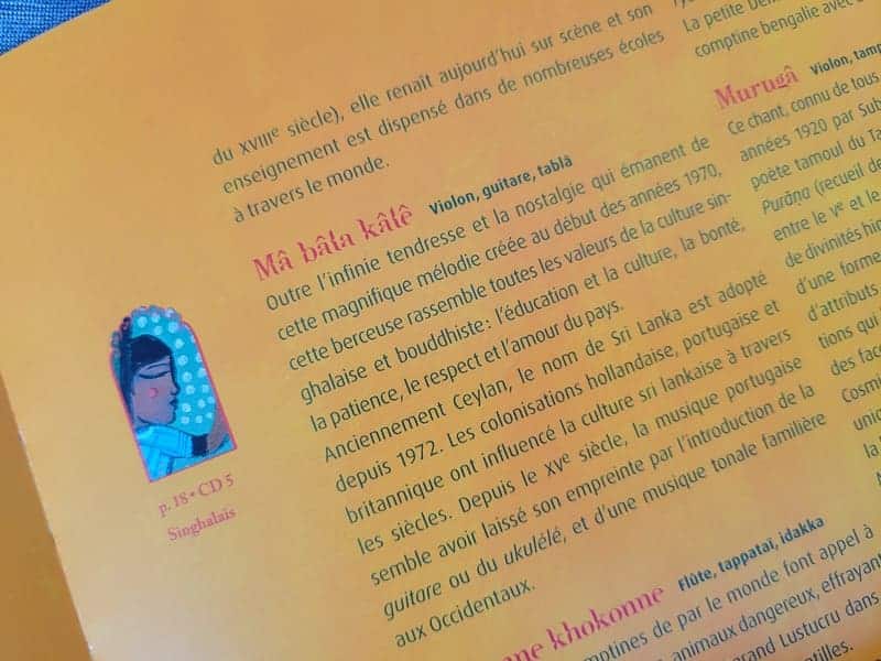 comptines de roses et de safran, des musiques d'Inde, du Pakistan et du Sri Lanka