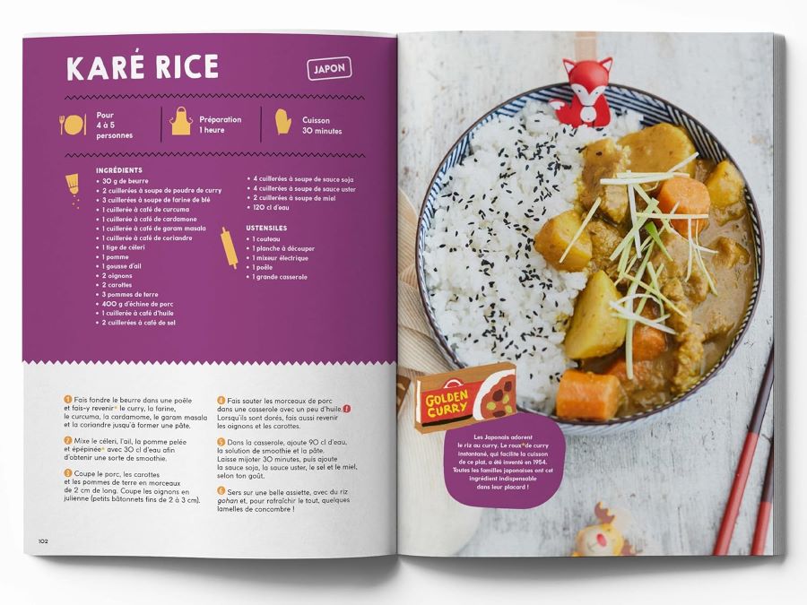 Livre de recettes pour enfants : "c'est moi qui cuisine le monde" - Mango Editions