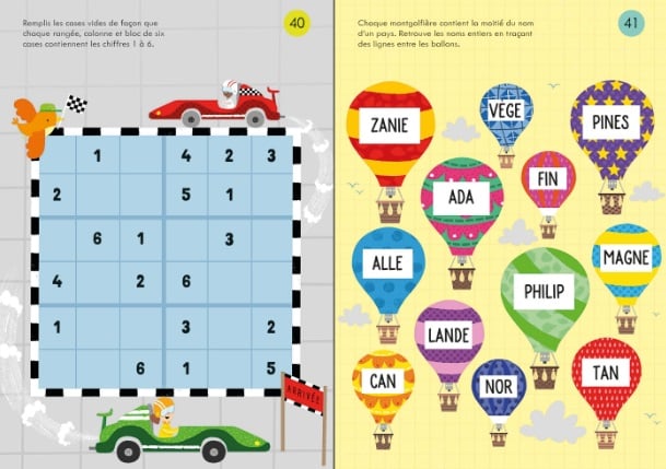 cahier d'activités pour les enfants autour du voyage : activités pour le voyage Usborne