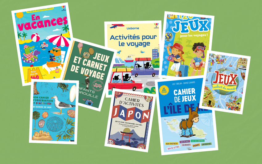 cahier d'activités pour les enfants autour du voyage