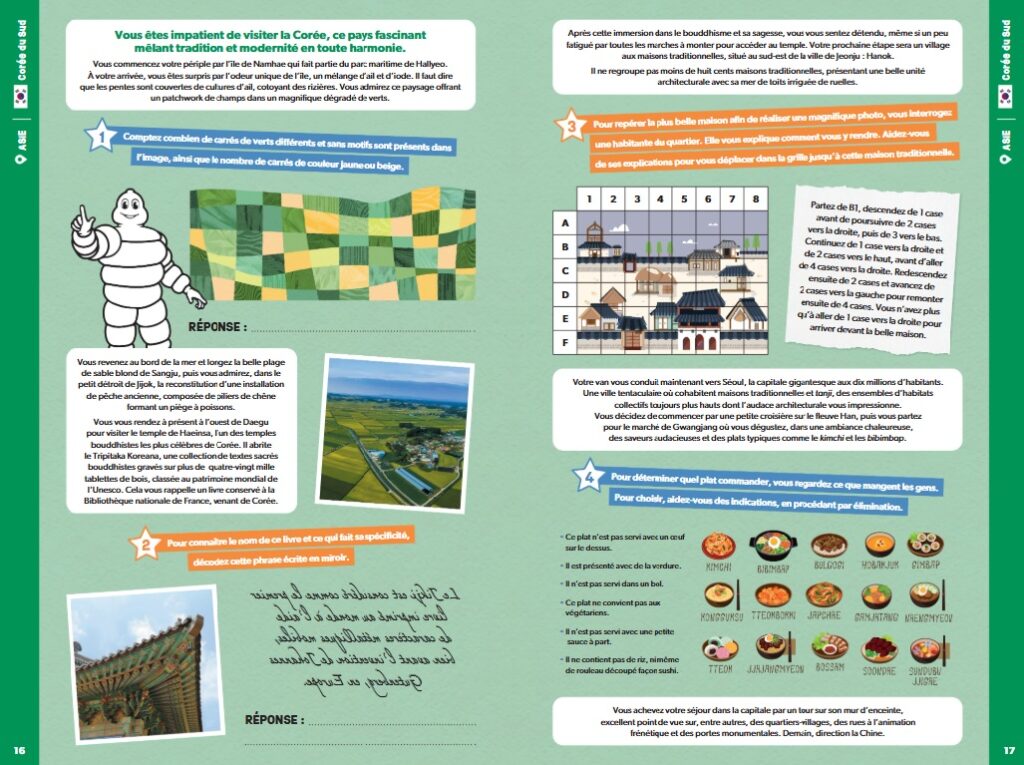 Cahier de vacances Michelin - pour adultes - Voyage 2026