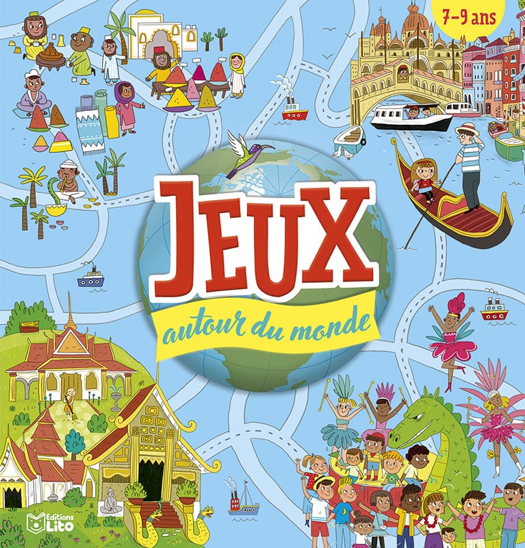 cahier d'activités pour les enfants autour du voyage : jeux autour du monde